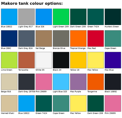 Makoro 850L Slimline Vertical Water Tank